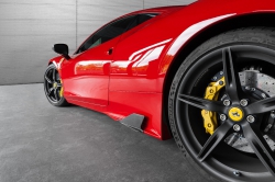 Ailettes latérales carbone brillant Ferrari 458 Spéciale