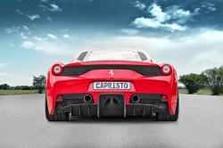 Diffuseur arrière carbone brillant Ferrari 458 Spéciale