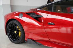 Filtre à air latéral carbone brillant Ferrari 488 GTB