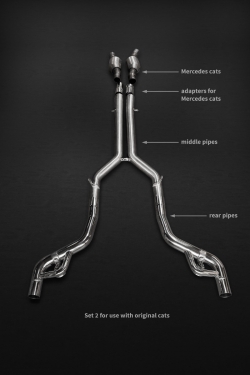 Silencieux avec valves Mercedes GT/GT'S AMG